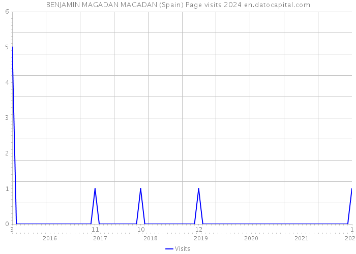 BENJAMIN MAGADAN MAGADAN (Spain) Page visits 2024 