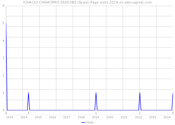 IGNACIO CHAMORRO SANCHEZ (Spain) Page visits 2024 
