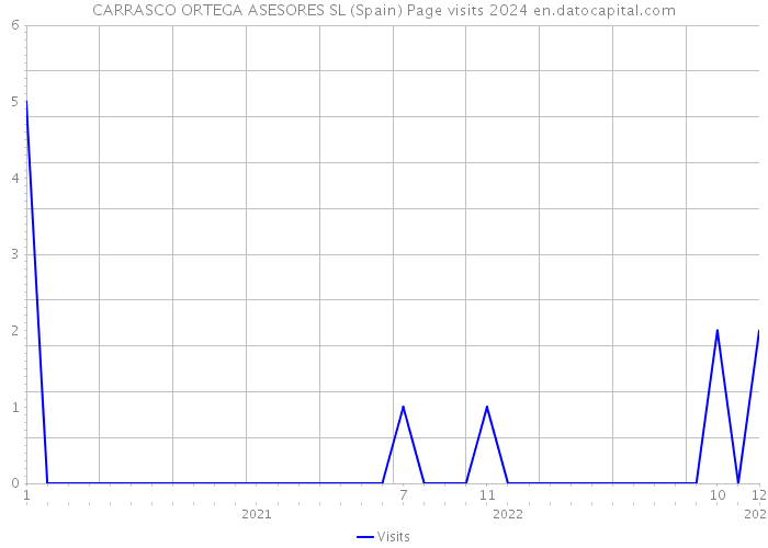 CARRASCO ORTEGA ASESORES SL (Spain) Page visits 2024 