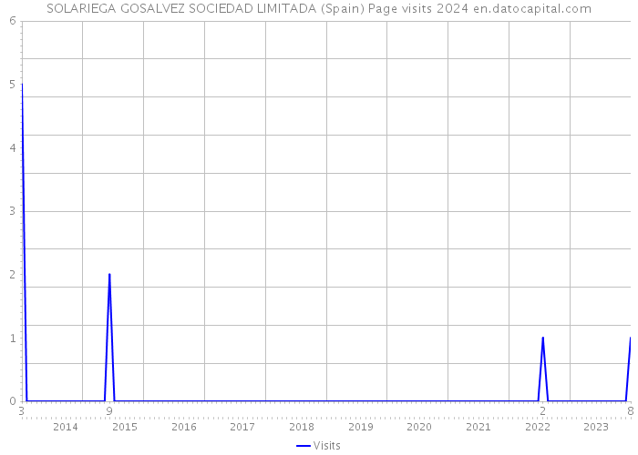 SOLARIEGA GOSALVEZ SOCIEDAD LIMITADA (Spain) Page visits 2024 
