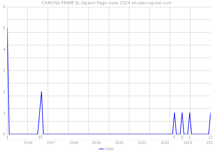 CAMOSA PRIME SL (Spain) Page visits 2024 