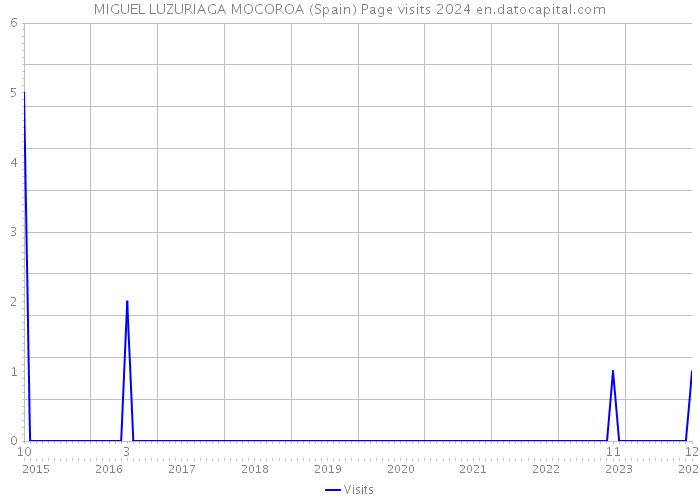 MIGUEL LUZURIAGA MOCOROA (Spain) Page visits 2024 
