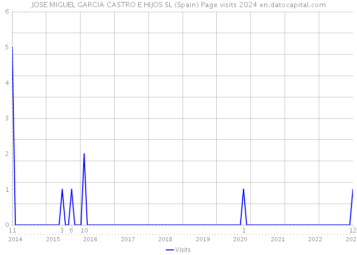 JOSE MIGUEL GARCIA CASTRO E HIJOS SL (Spain) Page visits 2024 