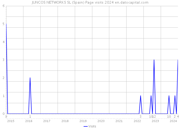 JUNCOS NETWORKS SL (Spain) Page visits 2024 