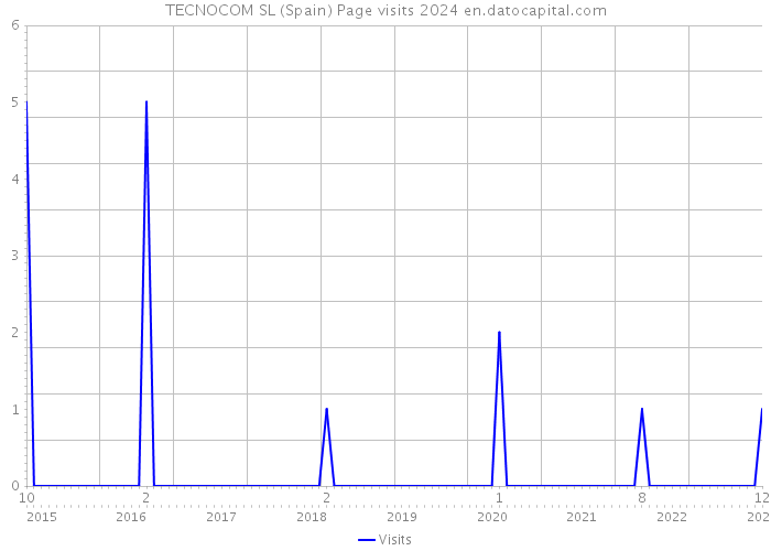 TECNOCOM SL (Spain) Page visits 2024 