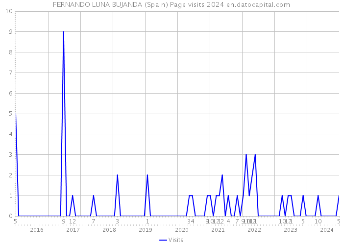 FERNANDO LUNA BUJANDA (Spain) Page visits 2024 