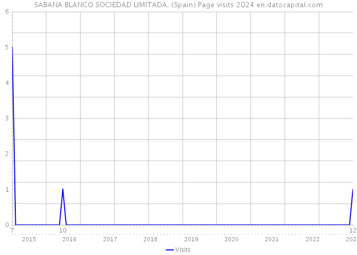 SABANA BLANCO SOCIEDAD LIMITADA. (Spain) Page visits 2024 