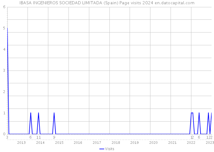 IBASA INGENIEROS SOCIEDAD LIMITADA (Spain) Page visits 2024 