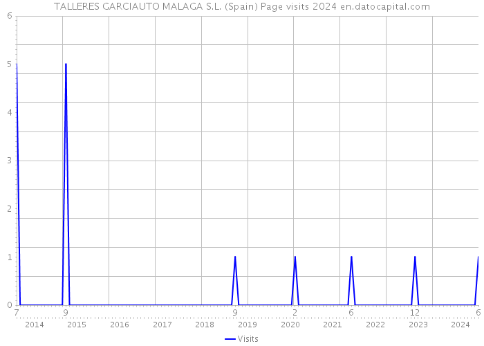 TALLERES GARCIAUTO MALAGA S.L. (Spain) Page visits 2024 