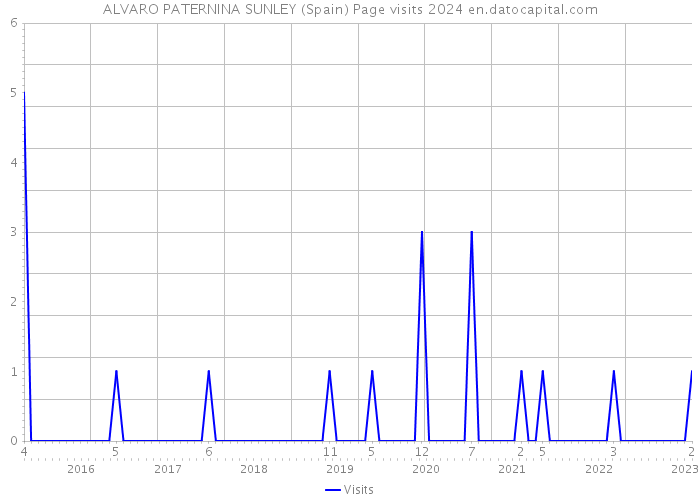 ALVARO PATERNINA SUNLEY (Spain) Page visits 2024 