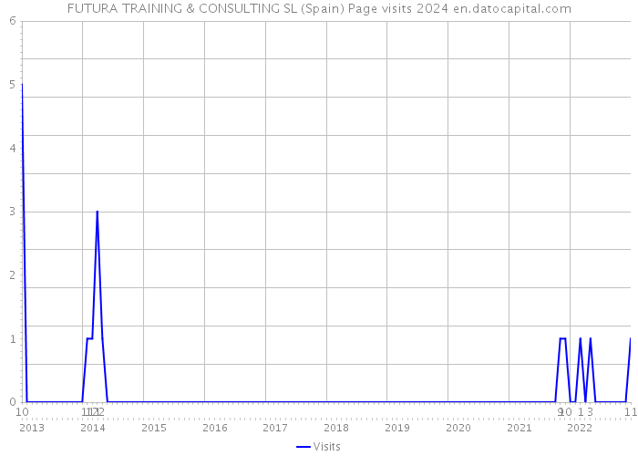 FUTURA TRAINING & CONSULTING SL (Spain) Page visits 2024 