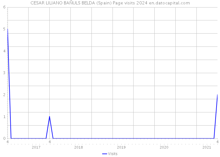 CESAR LILIANO BAÑULS BELDA (Spain) Page visits 2024 