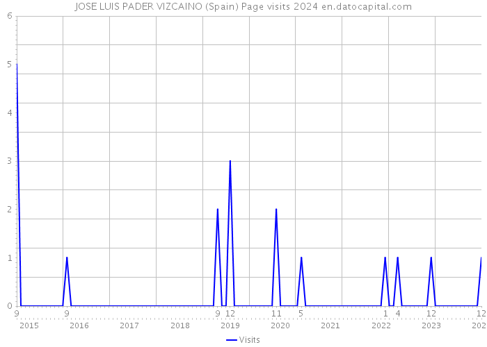 JOSE LUIS PADER VIZCAINO (Spain) Page visits 2024 