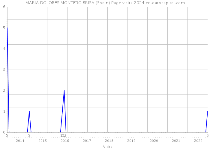 MARIA DOLORES MONTERO BRISA (Spain) Page visits 2024 