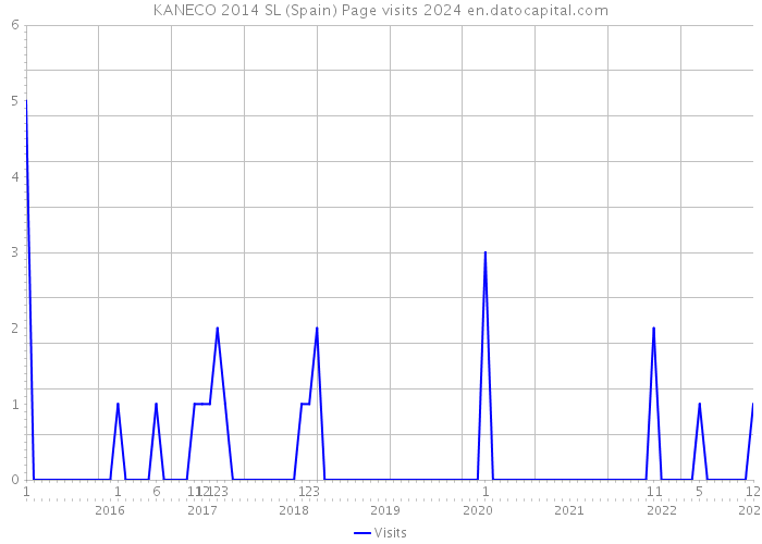KANECO 2014 SL (Spain) Page visits 2024 