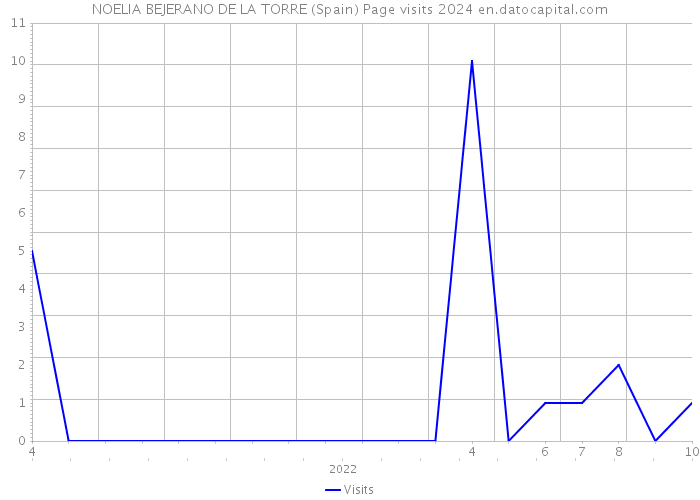NOELIA BEJERANO DE LA TORRE (Spain) Page visits 2024 