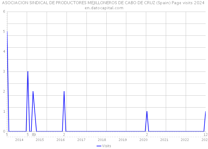 ASOCIACION SINDICAL DE PRODUCTORES MEJILLONEROS DE CABO DE CRUZ (Spain) Page visits 2024 