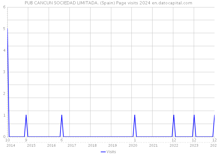 PUB CANCUN SOCIEDAD LIMITADA. (Spain) Page visits 2024 