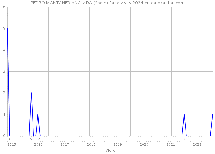 PEDRO MONTANER ANGLADA (Spain) Page visits 2024 