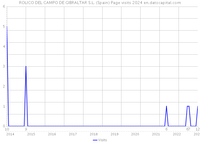 ROLICO DEL CAMPO DE GIBRALTAR S.L. (Spain) Page visits 2024 