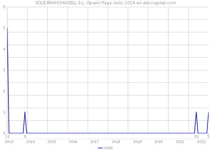 SOLE BRANCHADELL S.L. (Spain) Page visits 2024 