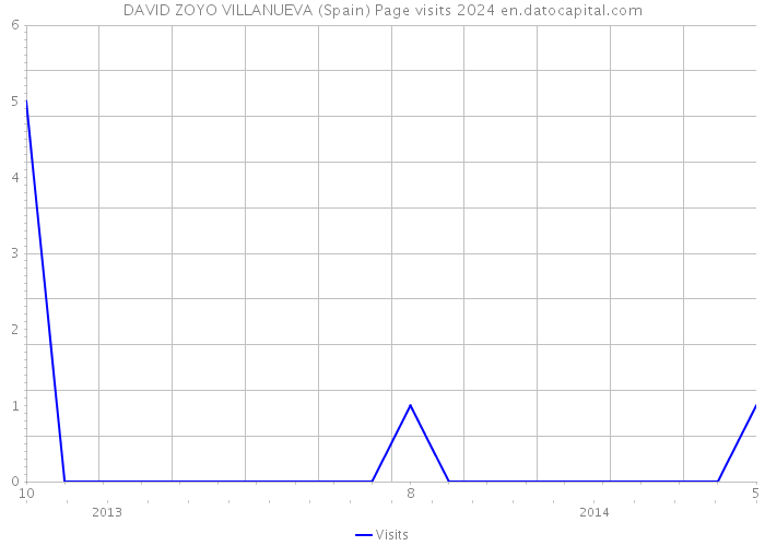 DAVID ZOYO VILLANUEVA (Spain) Page visits 2024 