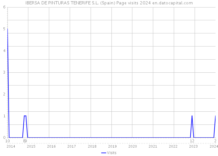 IBERSA DE PINTURAS TENERIFE S.L. (Spain) Page visits 2024 