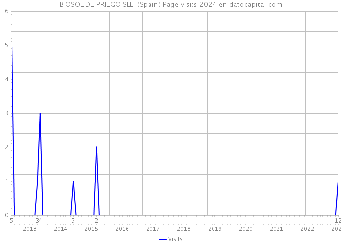 BIOSOL DE PRIEGO SLL. (Spain) Page visits 2024 