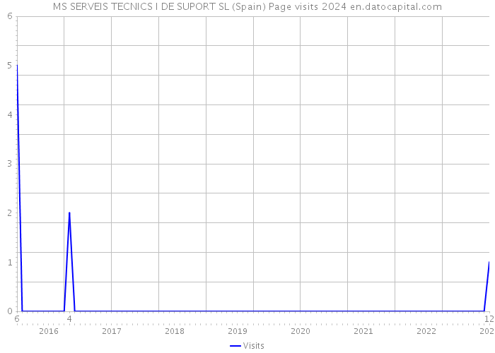 MS SERVEIS TECNICS I DE SUPORT SL (Spain) Page visits 2024 