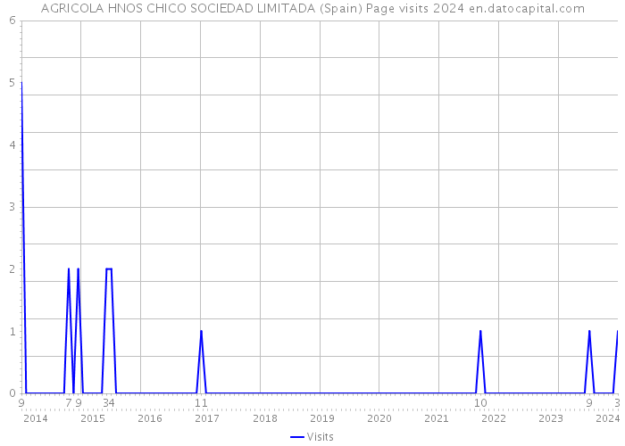 AGRICOLA HNOS CHICO SOCIEDAD LIMITADA (Spain) Page visits 2024 