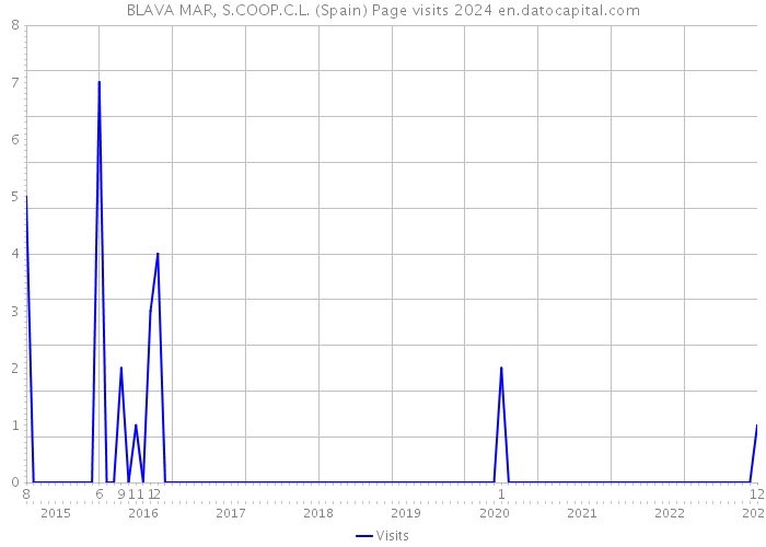 BLAVA MAR, S.COOP.C.L. (Spain) Page visits 2024 