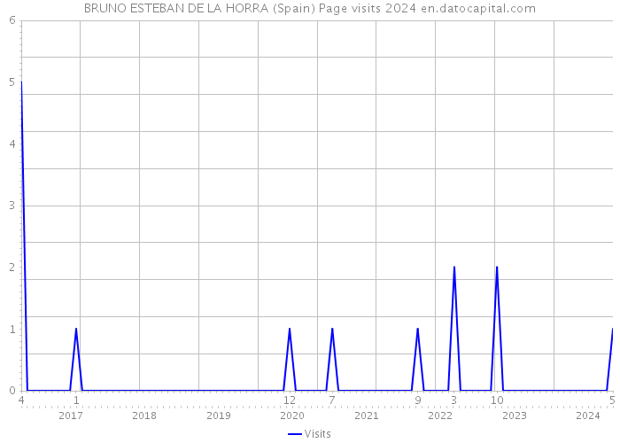 BRUNO ESTEBAN DE LA HORRA (Spain) Page visits 2024 