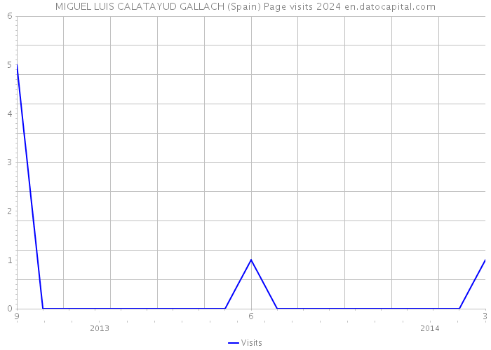 MIGUEL LUIS CALATAYUD GALLACH (Spain) Page visits 2024 