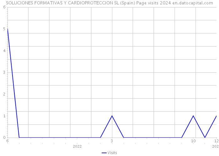 SOLUCIONES FORMATIVAS Y CARDIOPROTECCION SL (Spain) Page visits 2024 
