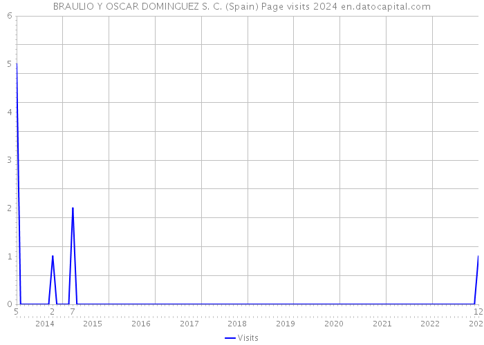 BRAULIO Y OSCAR DOMINGUEZ S. C. (Spain) Page visits 2024 
