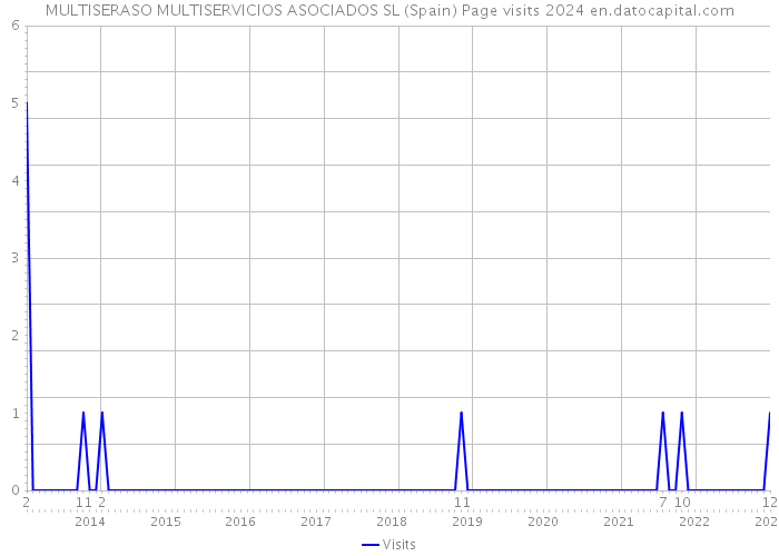 MULTISERASO MULTISERVICIOS ASOCIADOS SL (Spain) Page visits 2024 