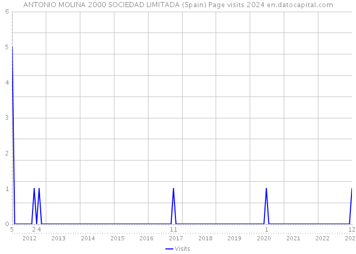ANTONIO MOLINA 2000 SOCIEDAD LIMITADA (Spain) Page visits 2024 