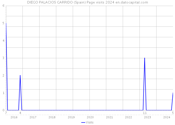 DIEGO PALACIOS GARRIDO (Spain) Page visits 2024 