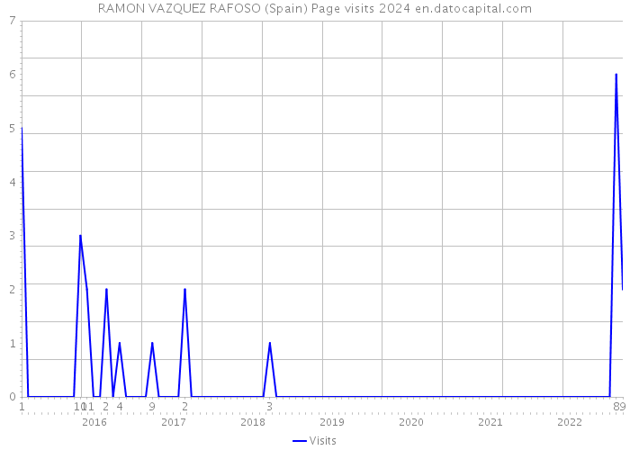 RAMON VAZQUEZ RAFOSO (Spain) Page visits 2024 