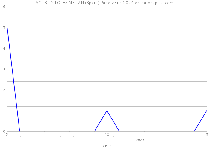 AGUSTIN LOPEZ MELIAN (Spain) Page visits 2024 