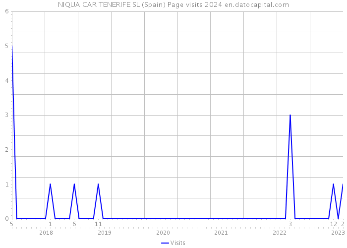 NIQUA CAR TENERIFE SL (Spain) Page visits 2024 