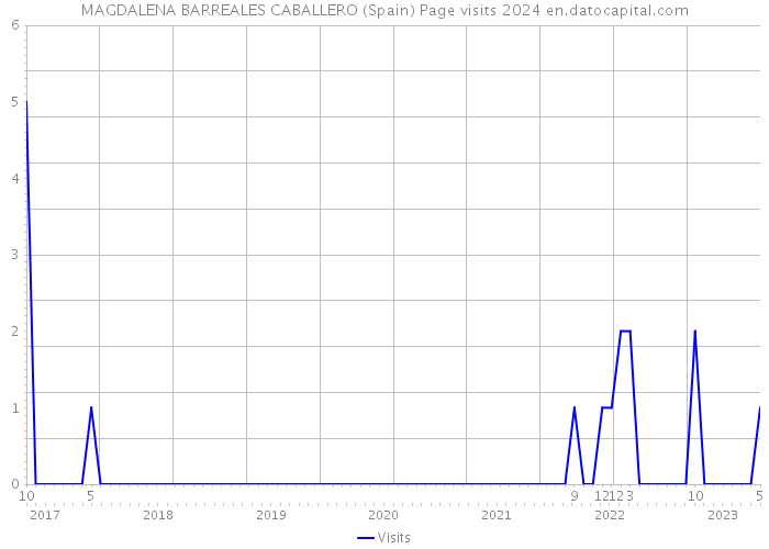 MAGDALENA BARREALES CABALLERO (Spain) Page visits 2024 
