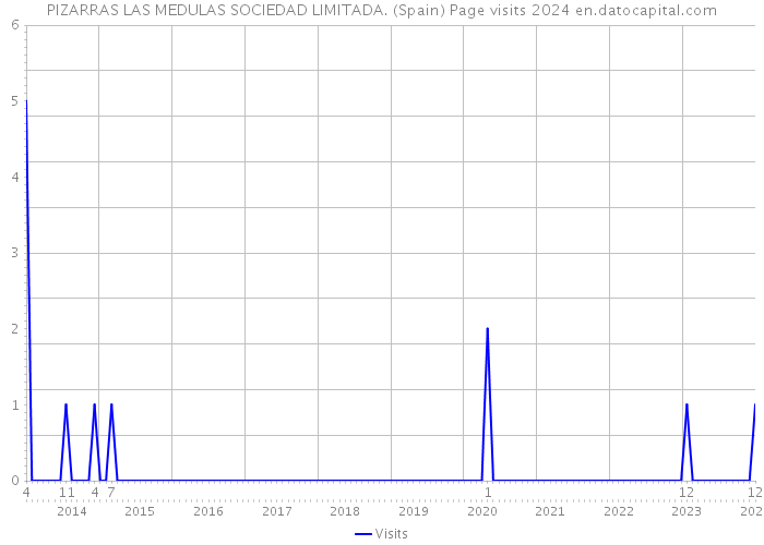 PIZARRAS LAS MEDULAS SOCIEDAD LIMITADA. (Spain) Page visits 2024 