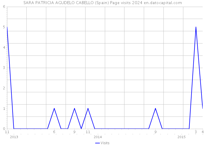 SARA PATRICIA AGUDELO CABELLO (Spain) Page visits 2024 