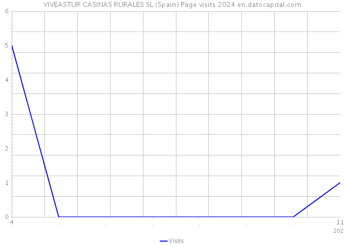 VIVEASTUR CASINAS RURALES SL (Spain) Page visits 2024 