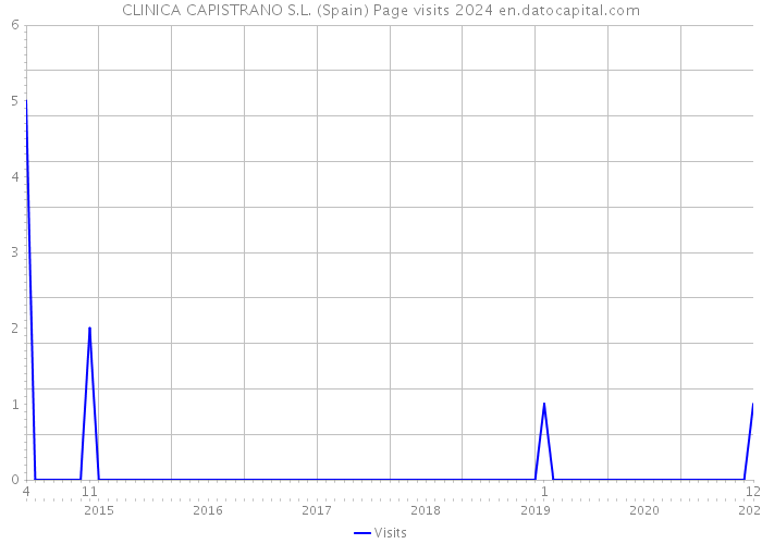 CLINICA CAPISTRANO S.L. (Spain) Page visits 2024 