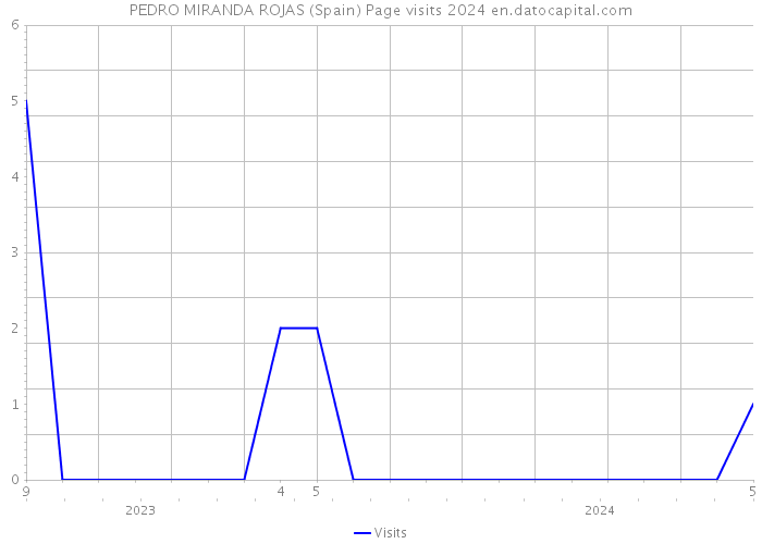 PEDRO MIRANDA ROJAS (Spain) Page visits 2024 