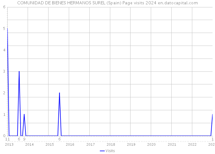 COMUNIDAD DE BIENES HERMANOS SUREL (Spain) Page visits 2024 