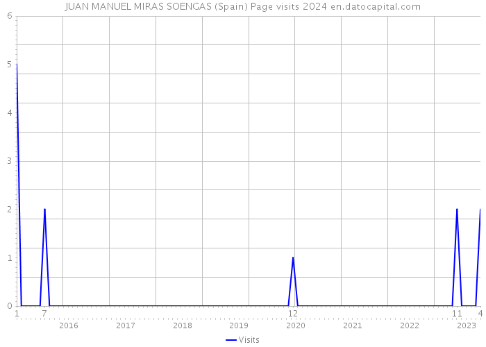 JUAN MANUEL MIRAS SOENGAS (Spain) Page visits 2024 