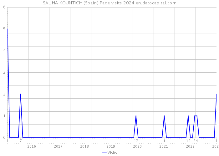 SALIHA KOUNTICH (Spain) Page visits 2024 